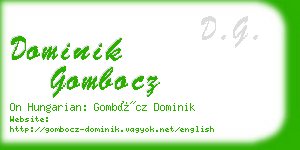 dominik gombocz business card